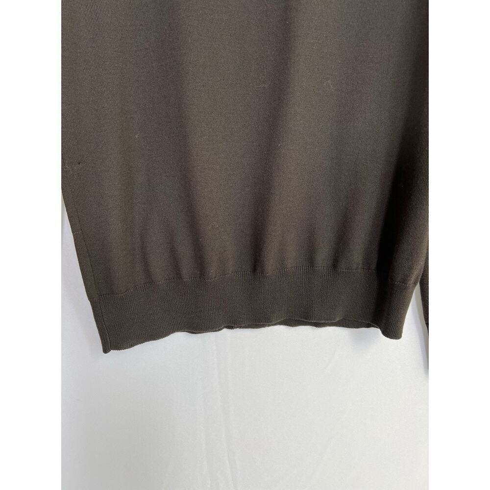 Prada Men’s Cable Knit Cardigan Sweater Size 50‎ US M Brown Wool Cashmere - Picture 12 of 16